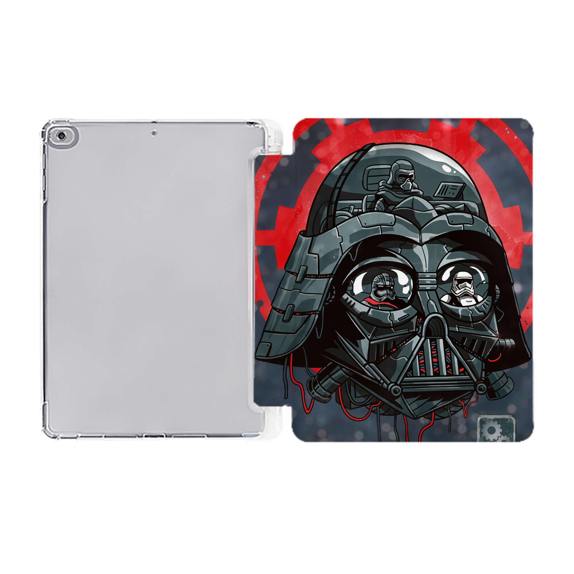 （画像用） スター・ウォーズ Star Wars IPad ケース ペン収納付き 三つ折りスタンド PUレザー×シリコン 対応機種9.5/10.5/10.9インチ